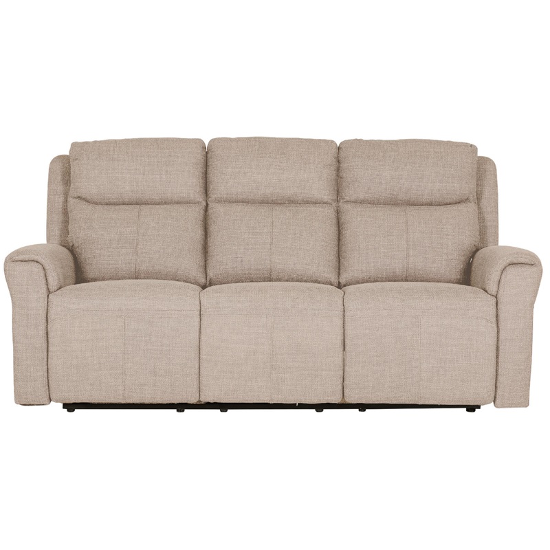 Rushford 3 Seater Electric Recliner - Mushroom Fabric