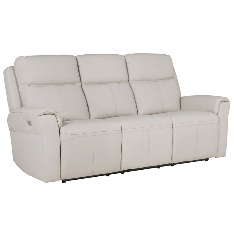 Rushford 3 Seater Electric Recliner - Stone Leather