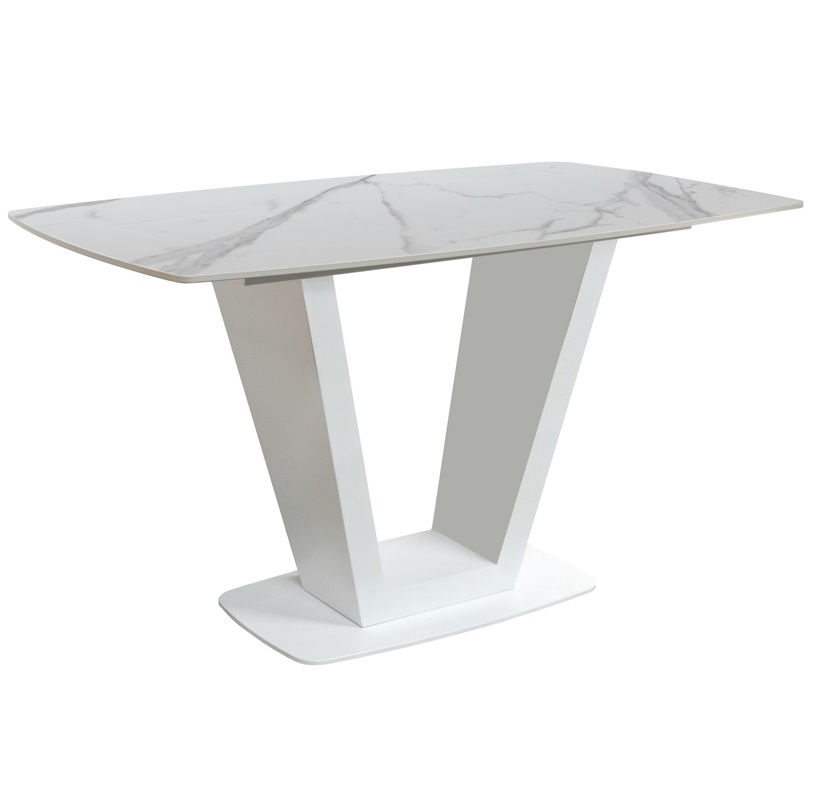 Goodwood 135cm Compact Dining Table - White
