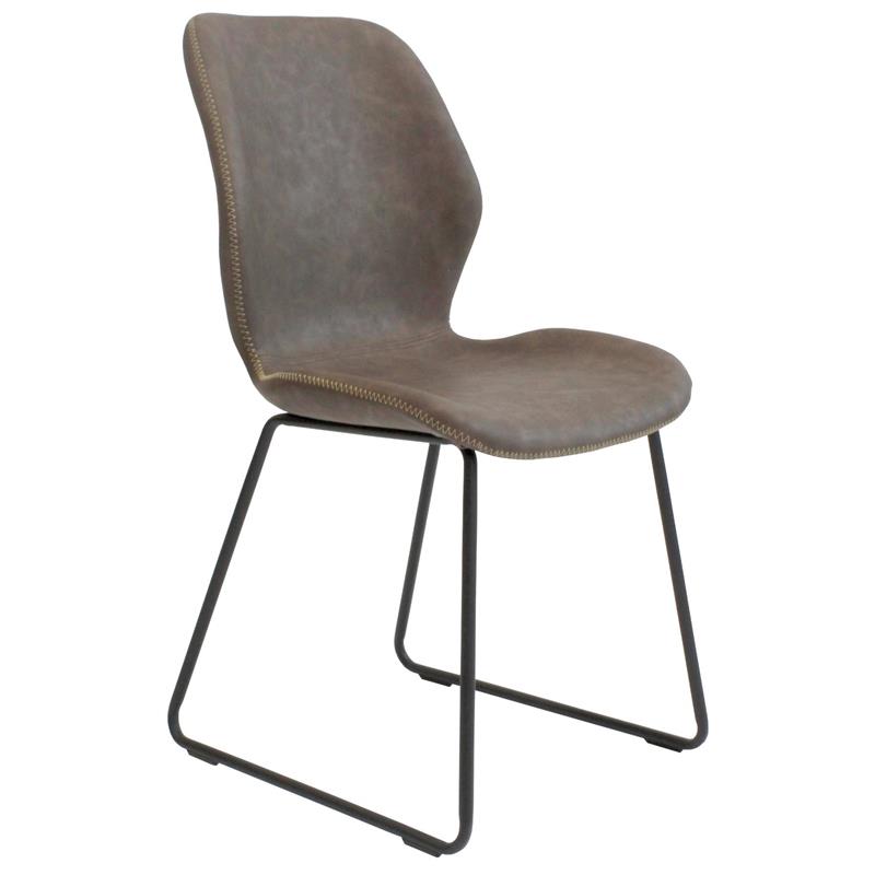 Chester Dining Chair - Light Brown PU
