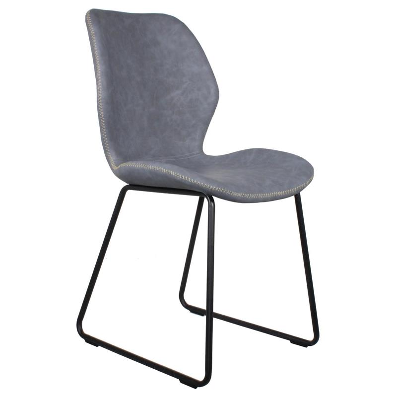 Chester Dining Chair - Light Grey PU