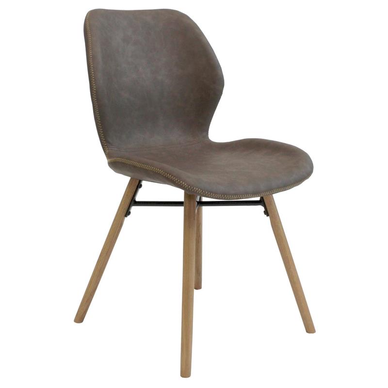 Hexham Dining Chair - Light Brown PU