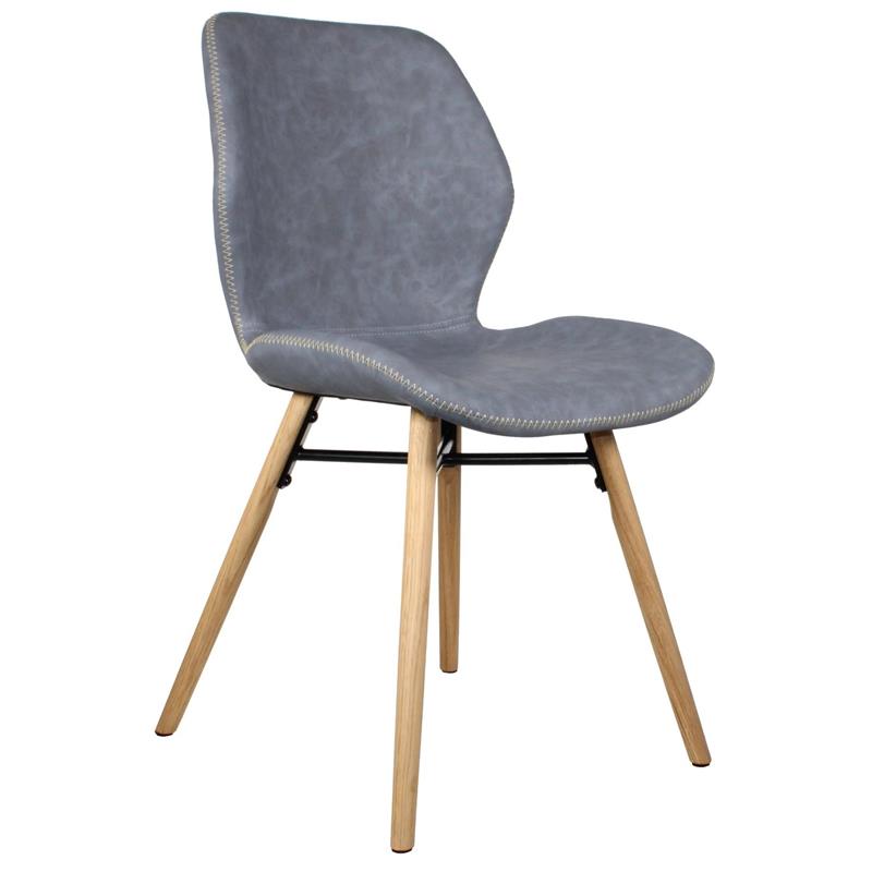 Hexham Dining Chair - Light Grey PU