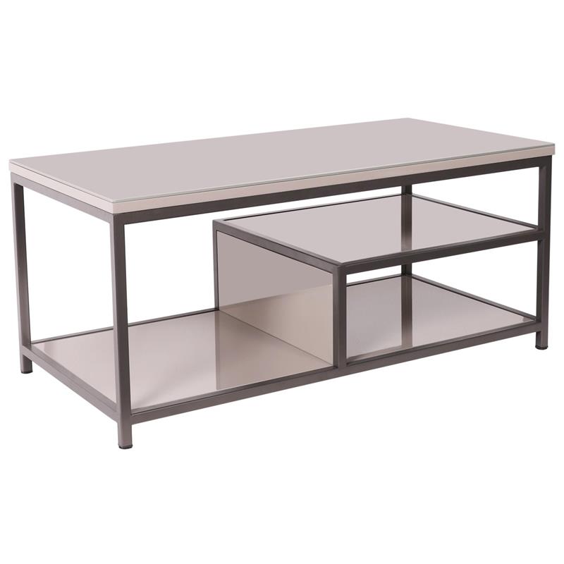 Kelso Coffee Table with shelf - Cappuccino