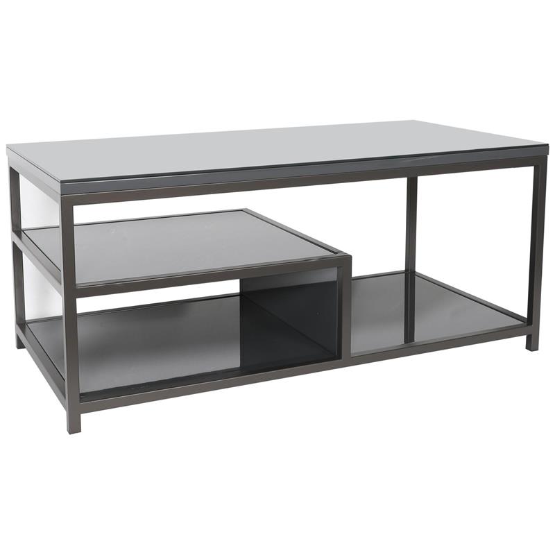 Kelso Coffee Table with shelf - Grey