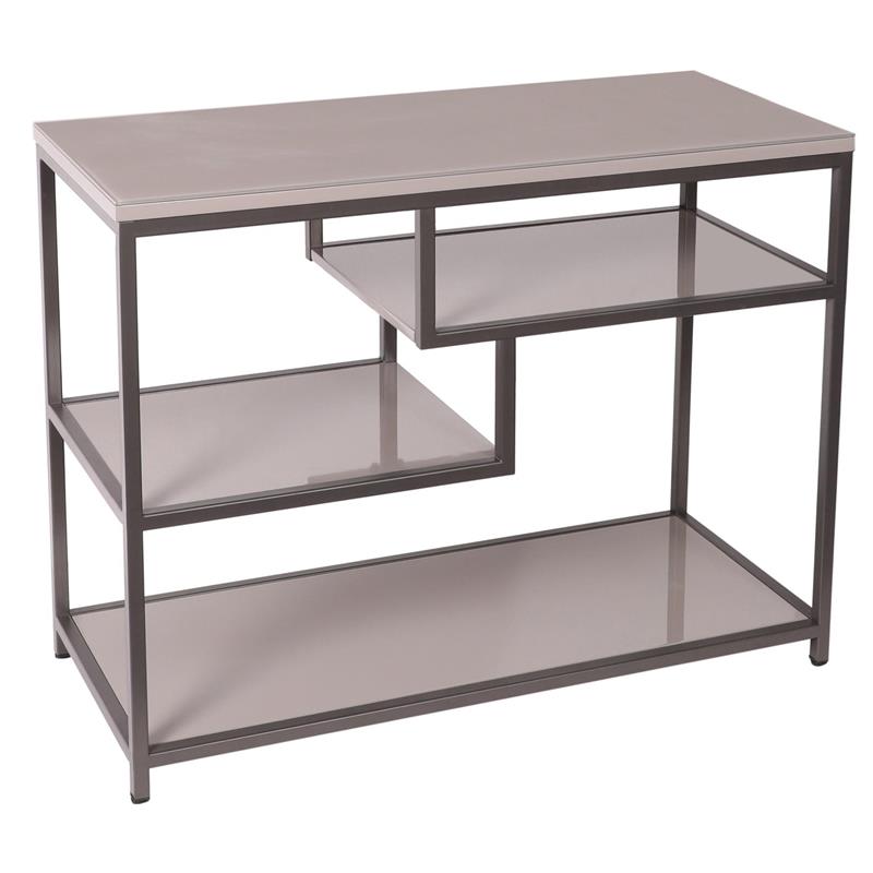 Kelso Console Table with shelf - Cappuccino