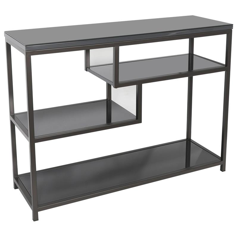 Kelso Console Table with shelf - Grey