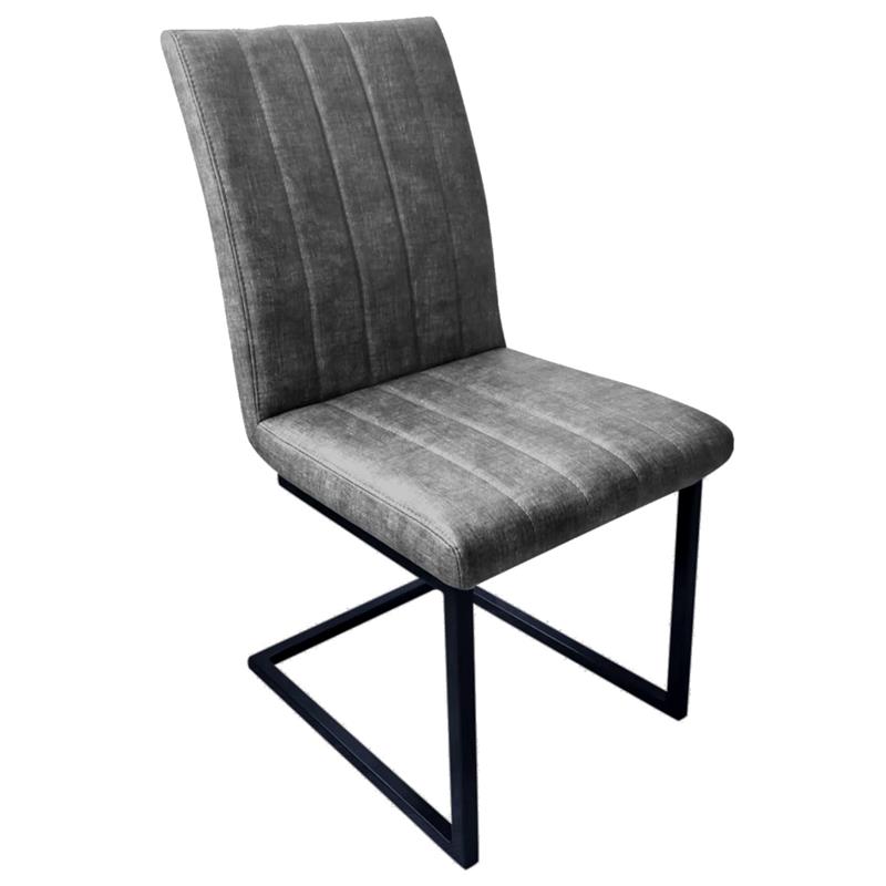 Fontwell Retro Stitch Dining Chair in Graphite