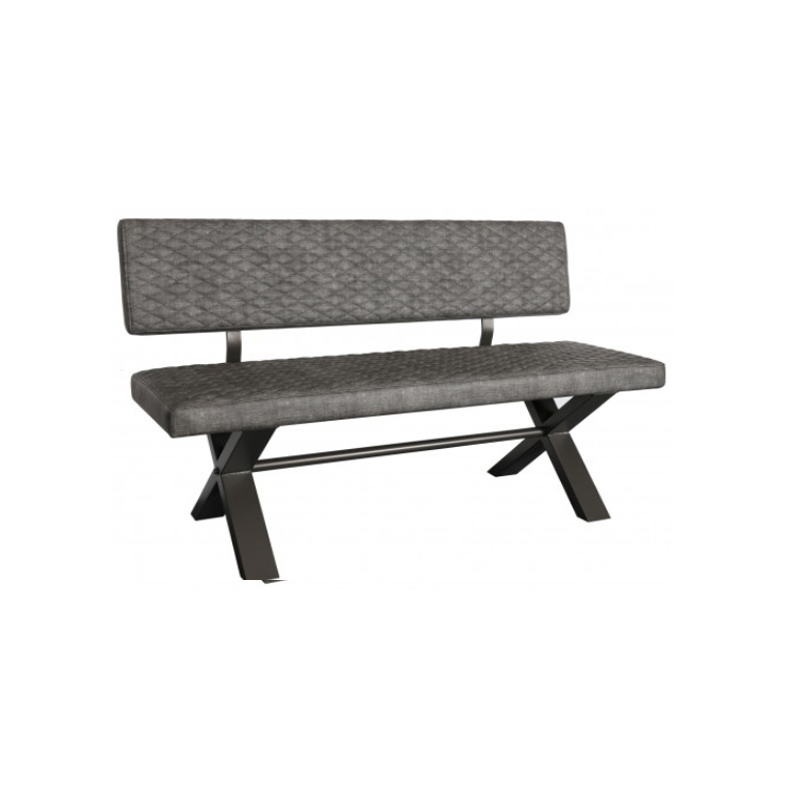 Fontwell 180 Upholstered Bench with Back
