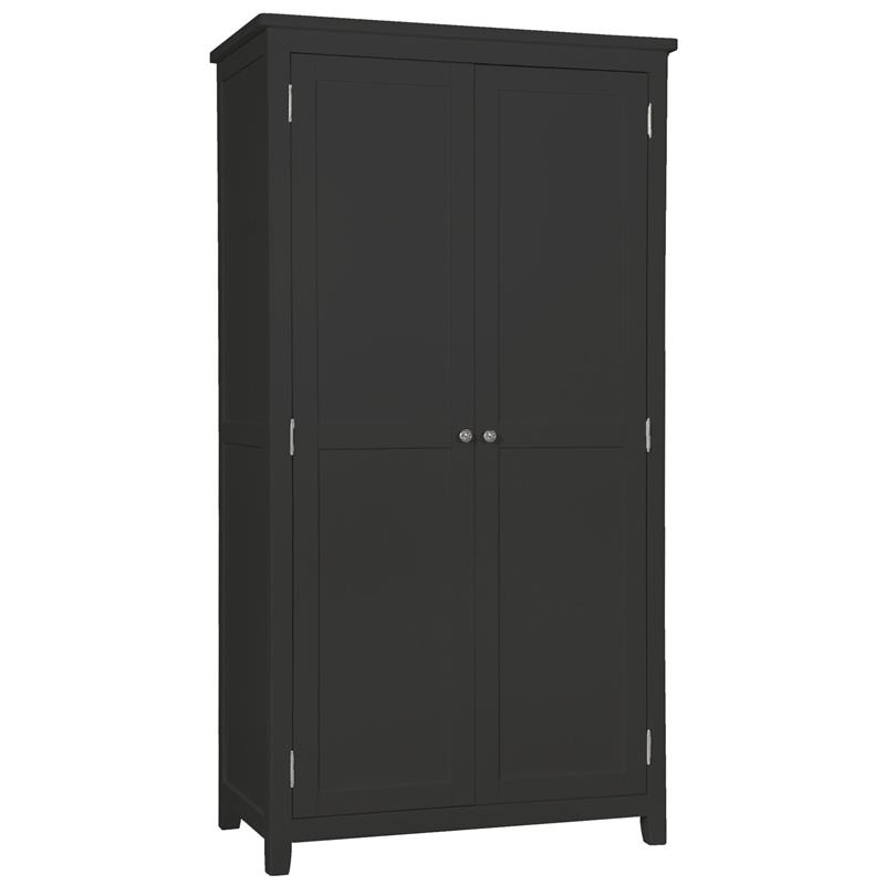 Hemsby Painted Full Hanging Wardrobe - Charcoal