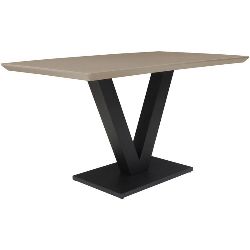Leicester Dining Table Cappuccino Gloss