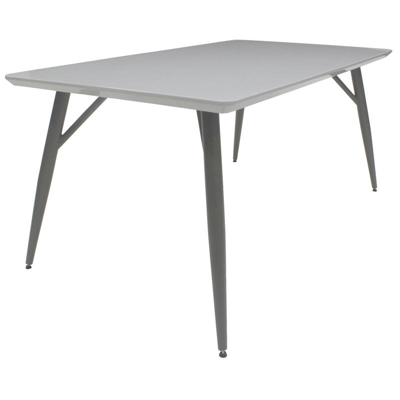 Longham Rectangular Dining Table Grey -160cm