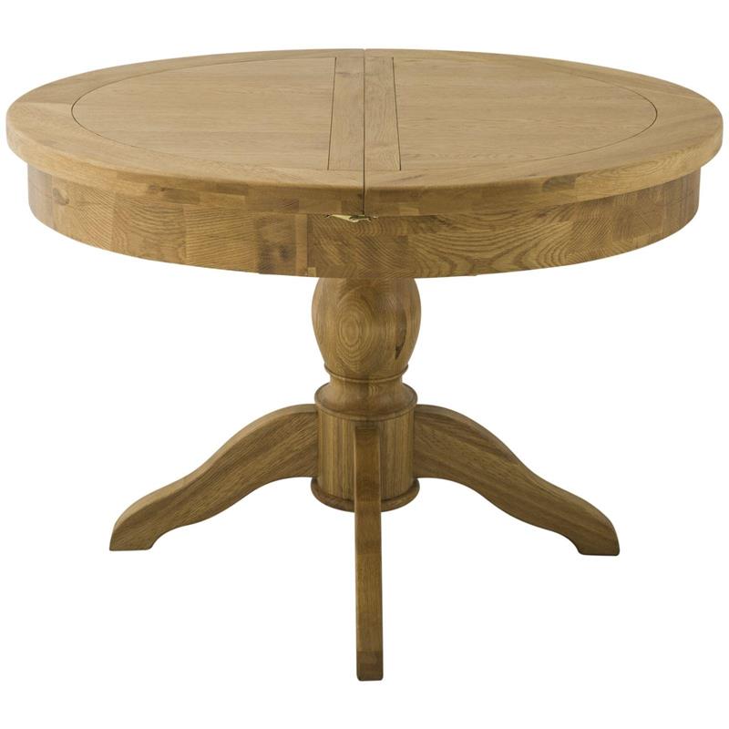 Plumpton Grand Round Butterfly Ext Table - Oak