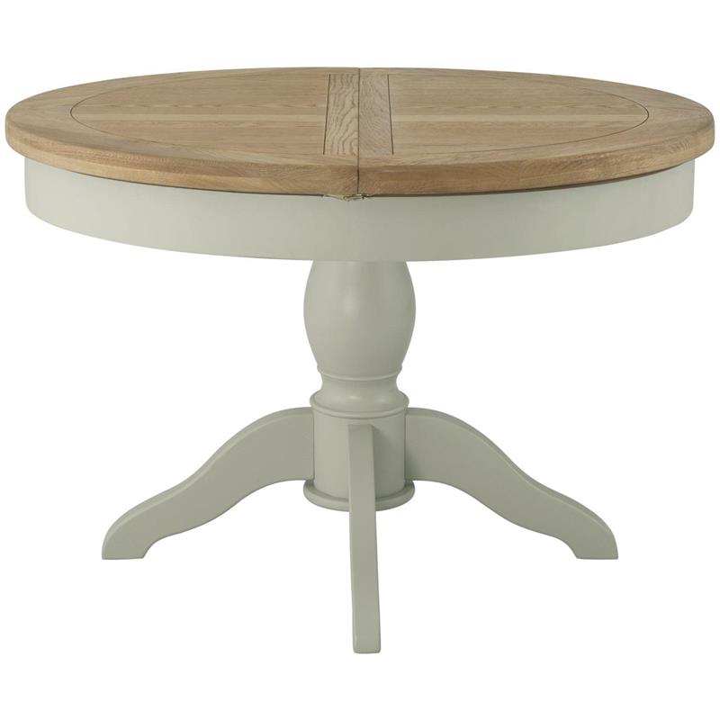 Plumpton Grand Round Butterfly Ext Table - Stone