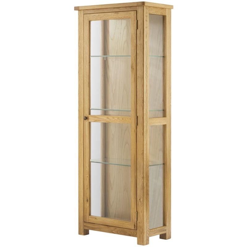 Plumpton Glazed Display Cabinet - Oak