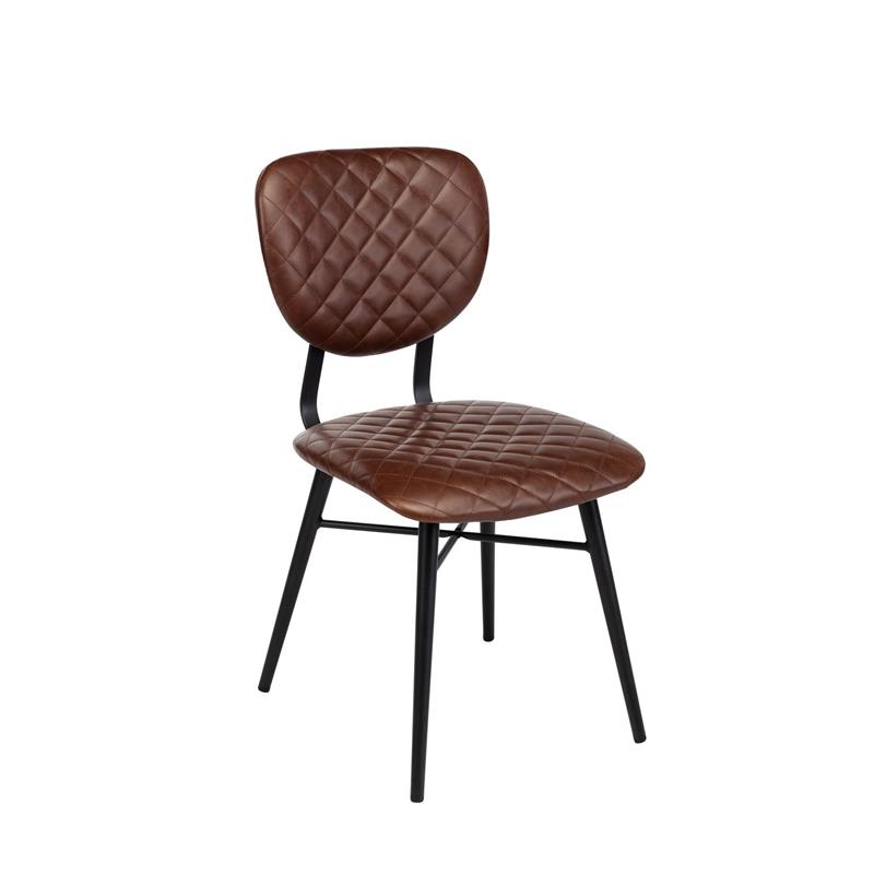 Redcar Dining Chair - Vintage Dark Coffee PU