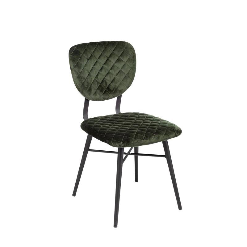 Redcar Dining Chair - Forest Green Velvet