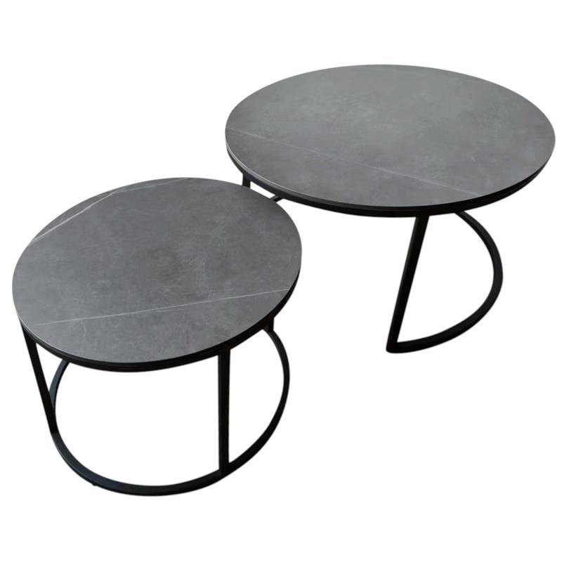 York Round Nest of Coffee Tables