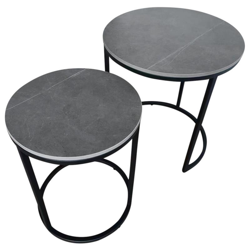 York Round Nest of Lamp Tables