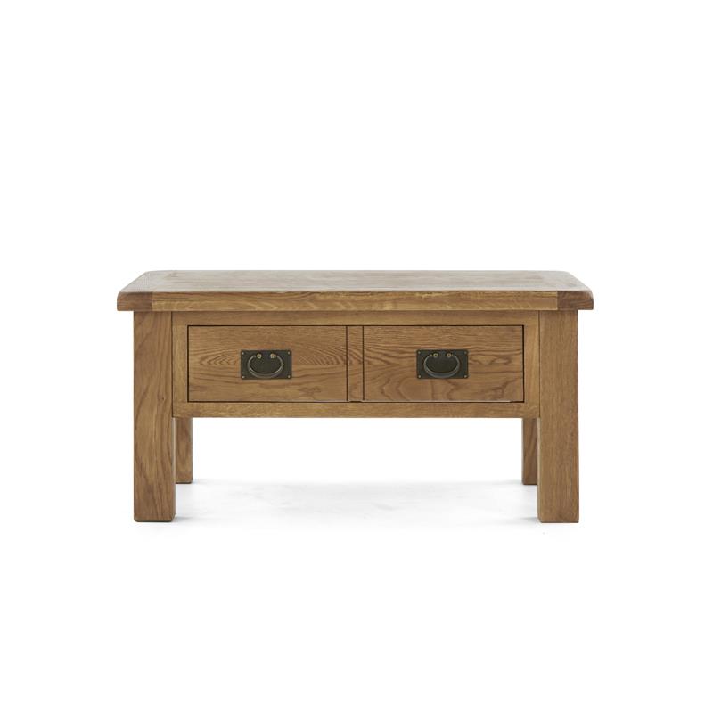 Suffolk Oak Coffee Table With Drawer