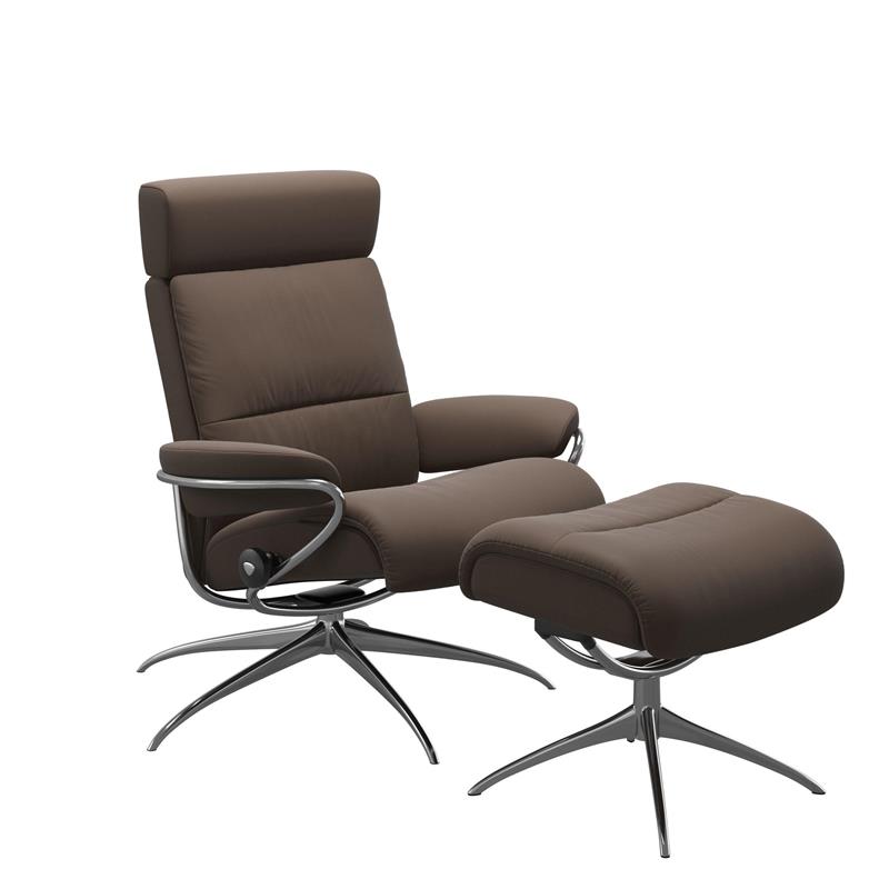 Tokyo With Adjustable Headrest Star Chair With Footstool