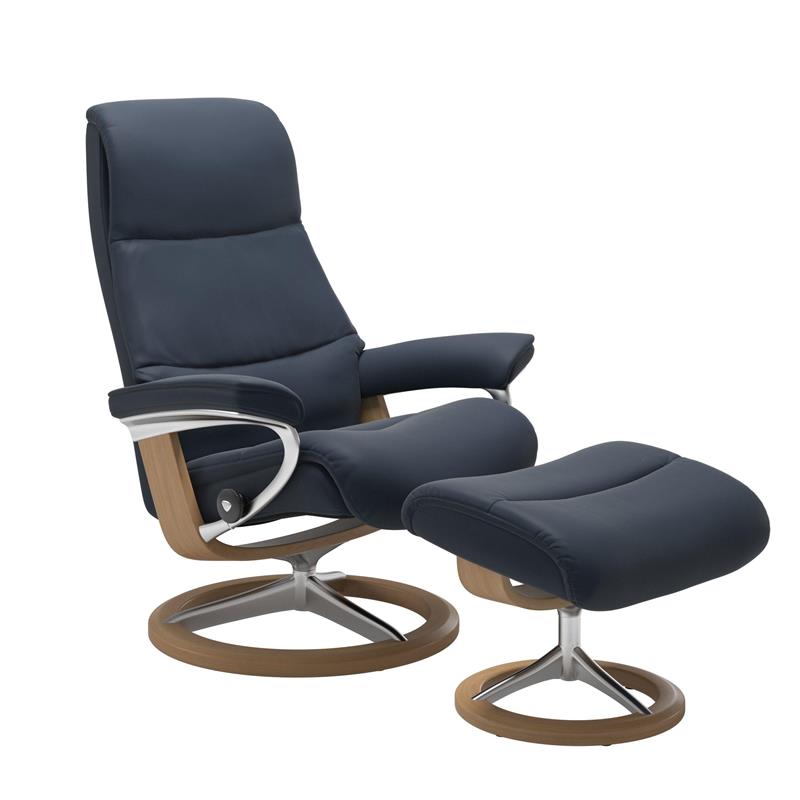 View (M) Signature Chair With Footstool