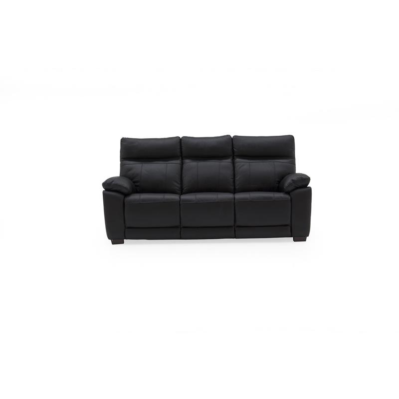 Pakefield 3 Seater Fixed - Black