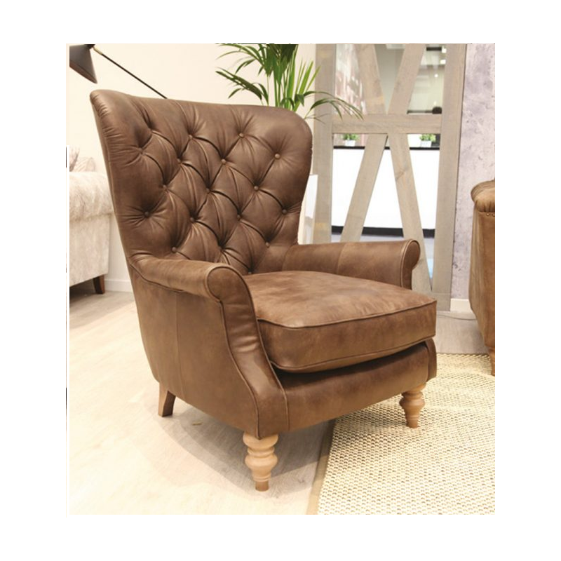Occasional Chairs Wing Chair Buttoned